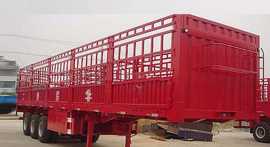 倉(cāng)柵式運(yùn)輸半掛車 